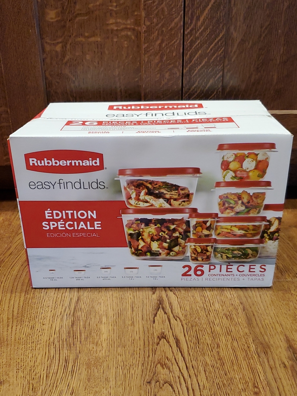 Rubbermaid Easy Find Lids Food Storage System with Red Lids - 26 Piece - Picture 5 of 8